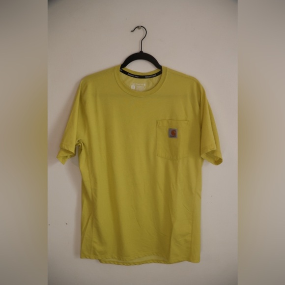 Carhartt Other - Carhartt Force Men’s Relaxed Fit Pocket T-Shirt Yellow Size M